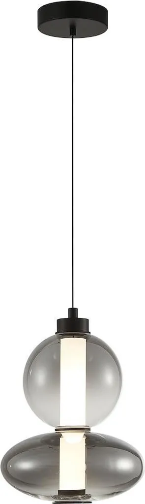 Luminaire de plafond LED design DAPHNE noir 153 cm pour salon chic