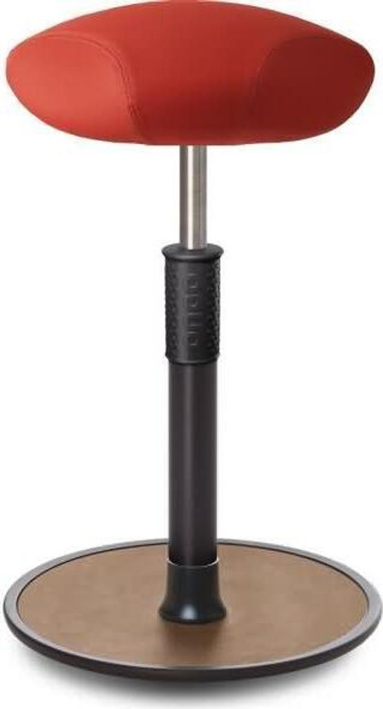 Sitz- Stehhocker Free Tall Triangel skai Dynactiv Makari 160 Rot schw. /Natur.