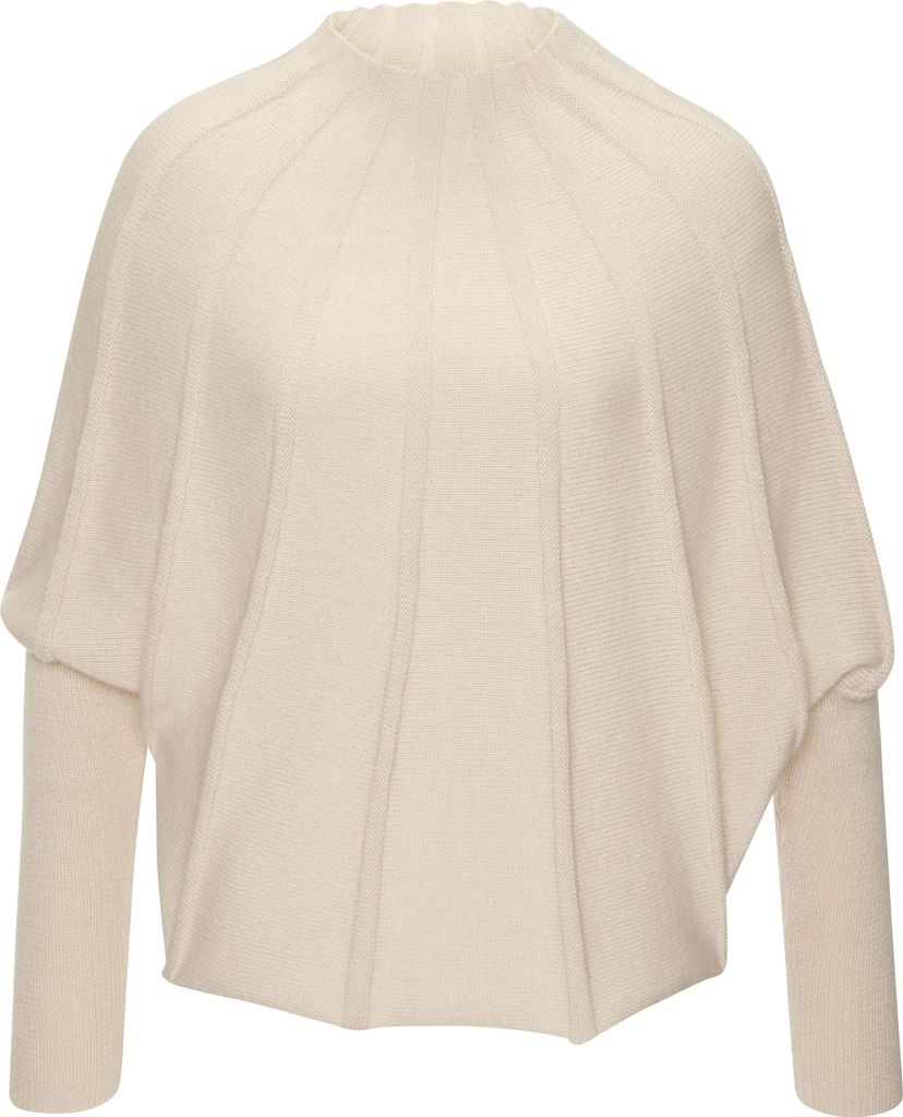 LASCANA Strickpullover mit langen Fledermausärmeln beige Produktbild 