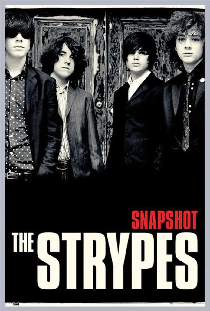 Poster The Strypes protégé sous cadre Shinsuke argenté avec vitre acrylique