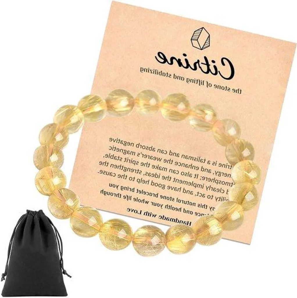 Bracelet bien-être en cristal de roche pour la lithothérapie