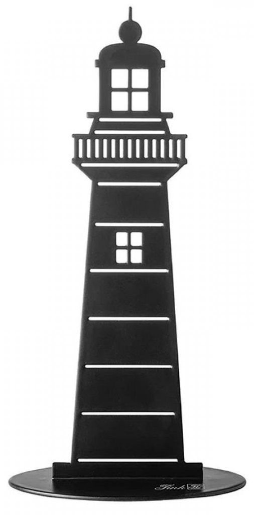 Fink Dekofigur Leuchtturm Lighthouse Schwarz Produktbild 