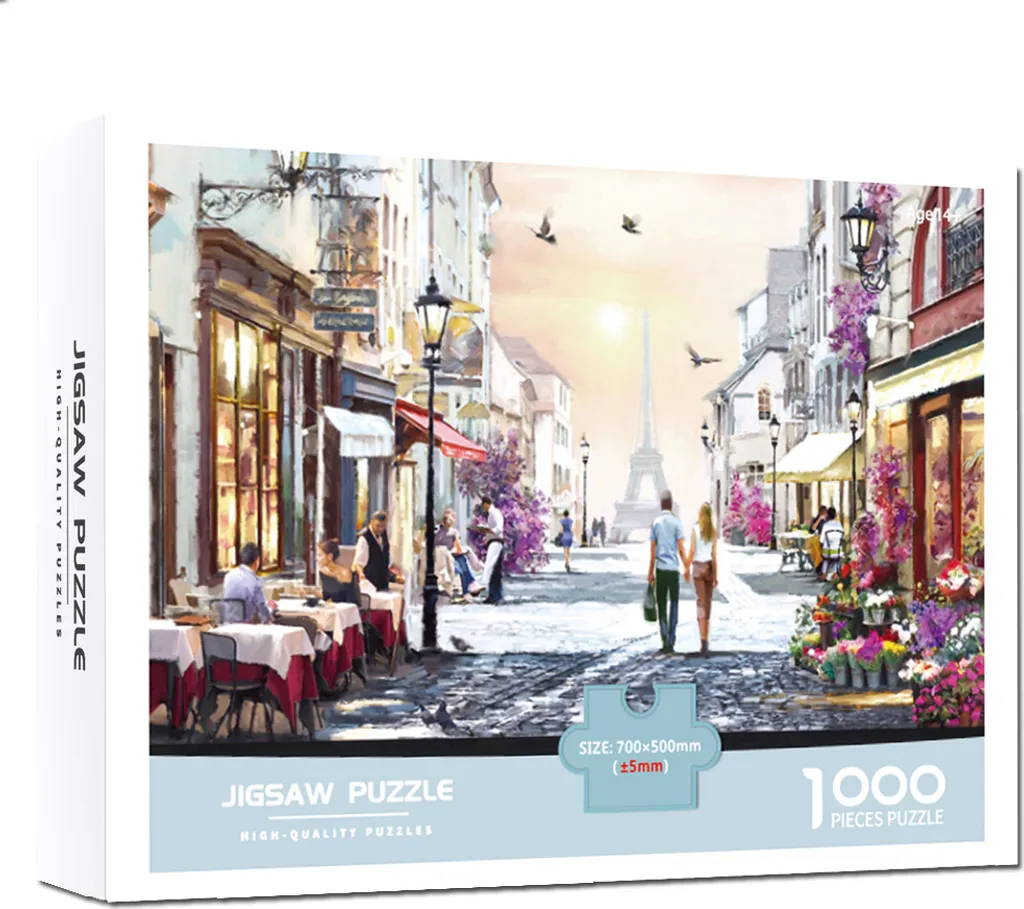 Grand puzzle 1000 pièces coloré - Jeu de patience adulte format 70x50