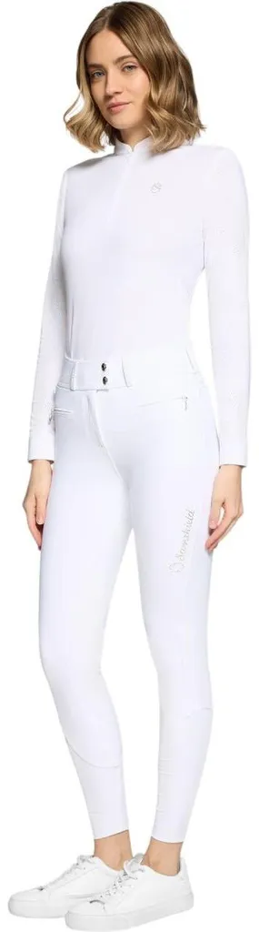 Samshield Claranova FS 2026 Pantalon Équitation Full Grip Blanc T32