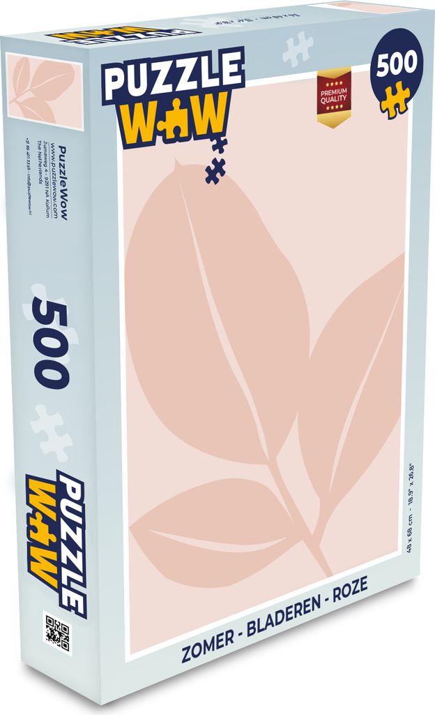 MuchoWow Puzzle 500 Teile Sommer - Blätter - Rosa - Denken - Spiel - Toy