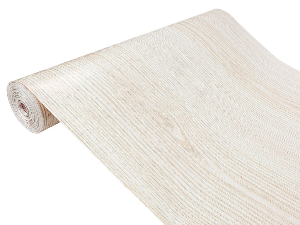 Klebefolie Möbel 67x240 cm - Weiße Esche - Möbelfolie selbstklebend in Holzoptik - Folie für Möbel zur einfachen Renovierung von Türen, Tisch...