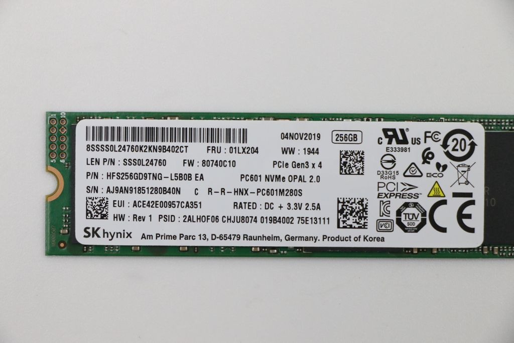 Lenovo M.2 PCIe NVMe solid-state drive