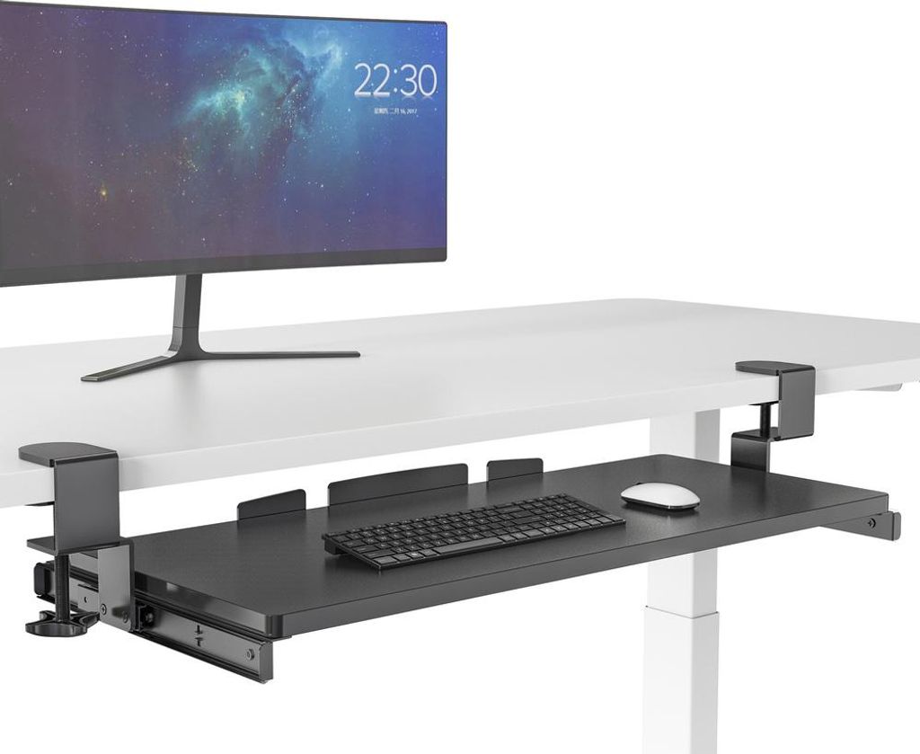 hjh OFFICE Tastaturablage ausziehbar VM-KB Tastaturauflage Produktbild 