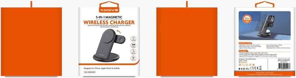 Chargeur induction multi-dispositifs 5 en 1 compatible avec Airpods - 2
