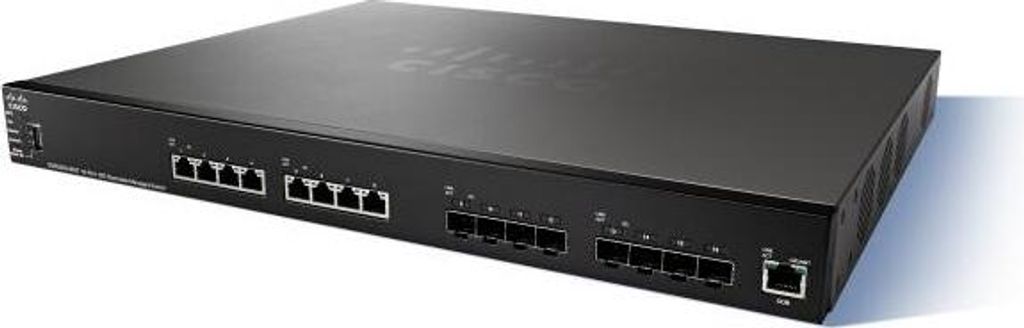 CISCO SG550XG-24F Stackable Managed Switch, 24x 10GigabitSFP+, 2x 10Gigabit 10GBase-T (combo with SFP+), 1x Gigabit management