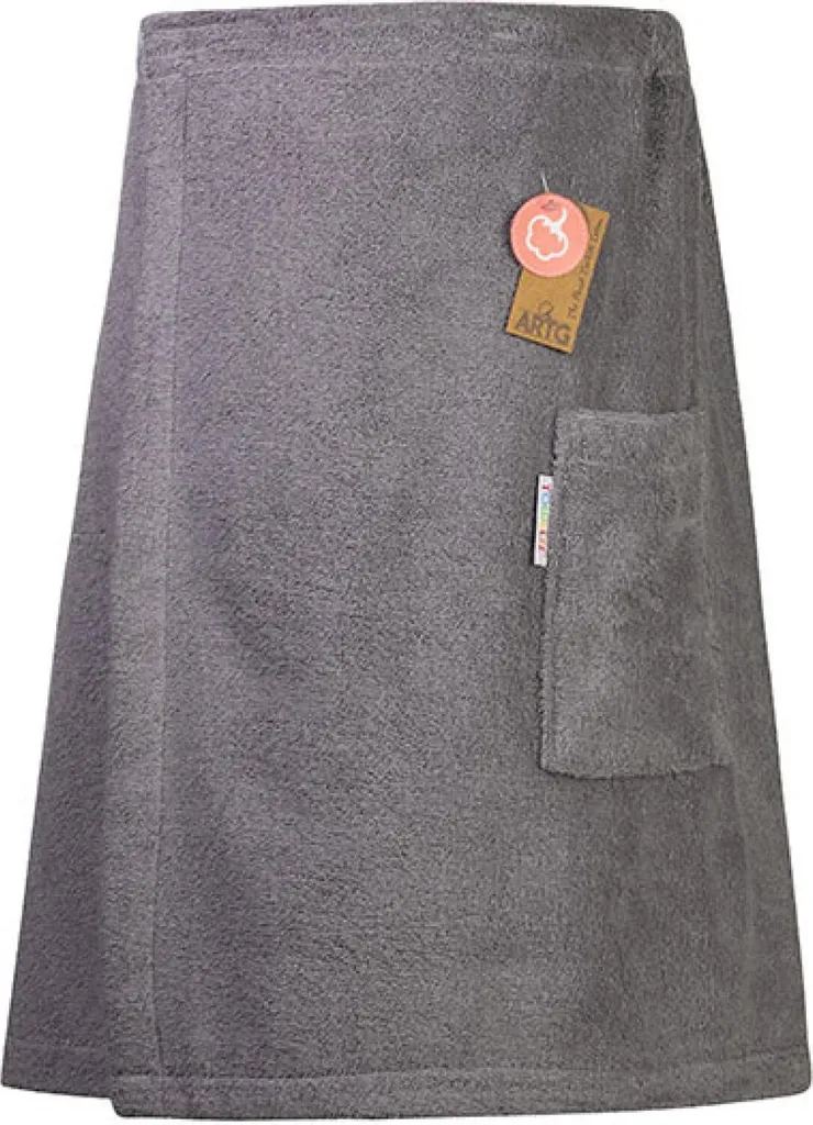 Sauna Kilt Uomo A&R 042.50 Grigio Antracite | Cotone 100% con Velcro