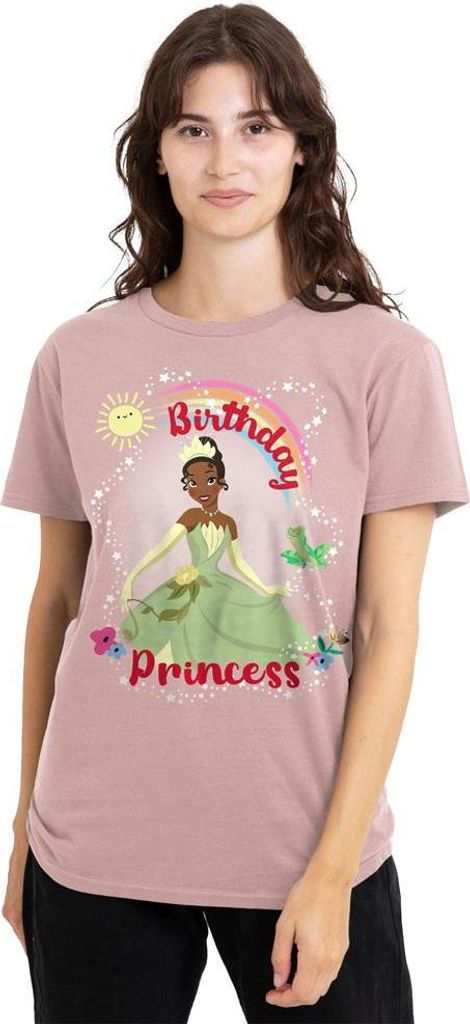 The Princess and the Frog - "Birthday Princess" T-Shirt für Damen TV25334 (M) (Pink)