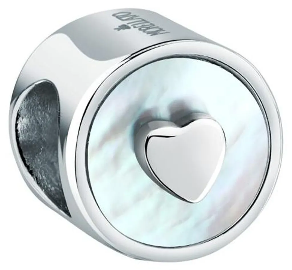 Perle cœur en acier SCZ1335 : le cadeau idéal pour bracelet à breloques