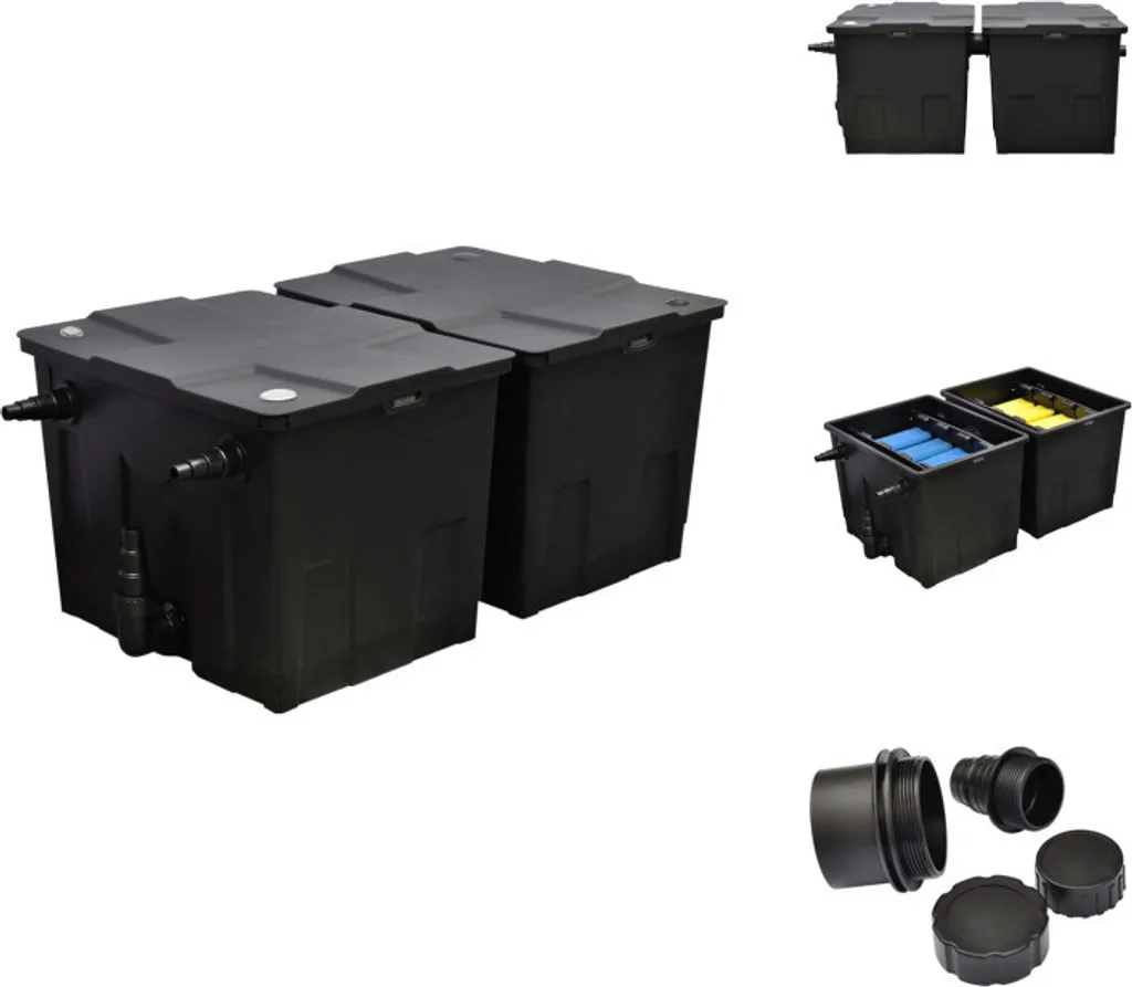 Nettoyeur de bassin 12000 L/h pour eau claire et fontaine sans algues
