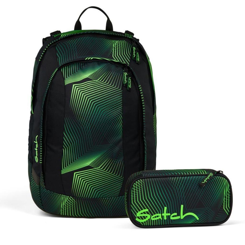 Zestaw plecaków szkolnych Satch Air Seismic Green, 2 Zdjęcie produktu 
