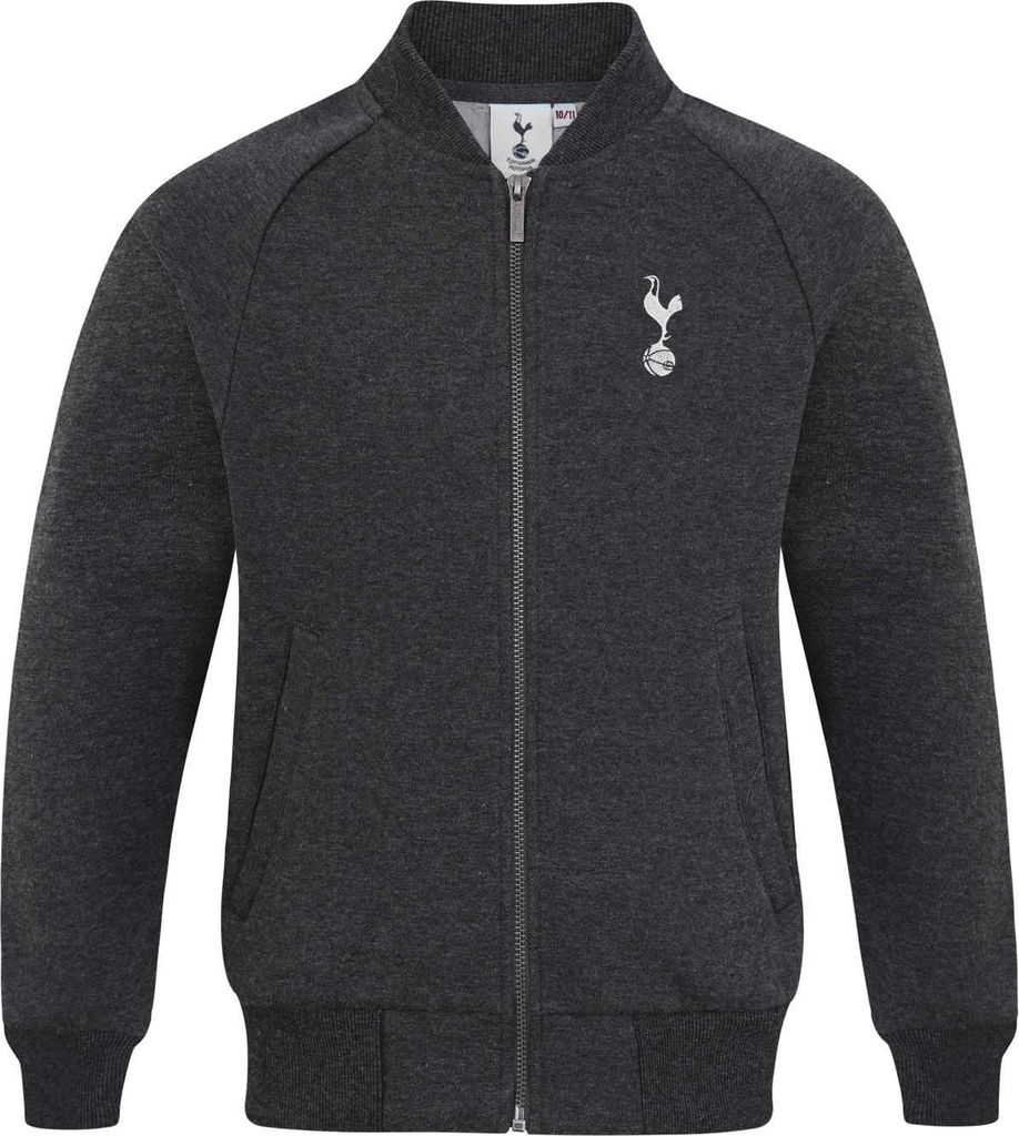 Tottenham Hotspur FC - Varsity-Jacke (US-College-Stil) für Jungen GF959 (134) (Anthrazit)