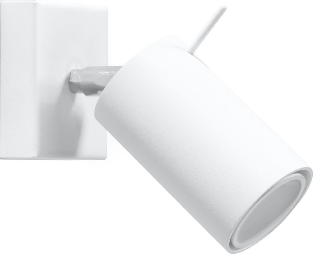 Wandleuchte RING weiß 1xGU10 10W Stahl 8x16x8cm Sollux Lighting