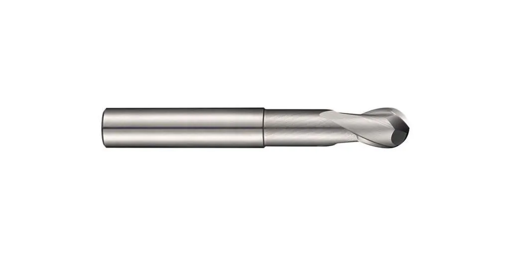 Fraise de finition carbure à rayon S629 D.12mm pour métaux non-ferreux
