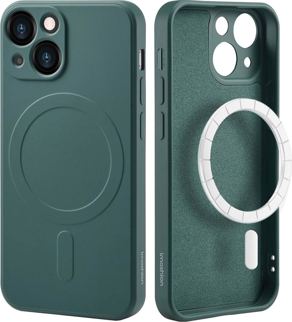 imoshion Color Back Cover mit MagSafe iPhone 13 Mini - Dunkelgrün