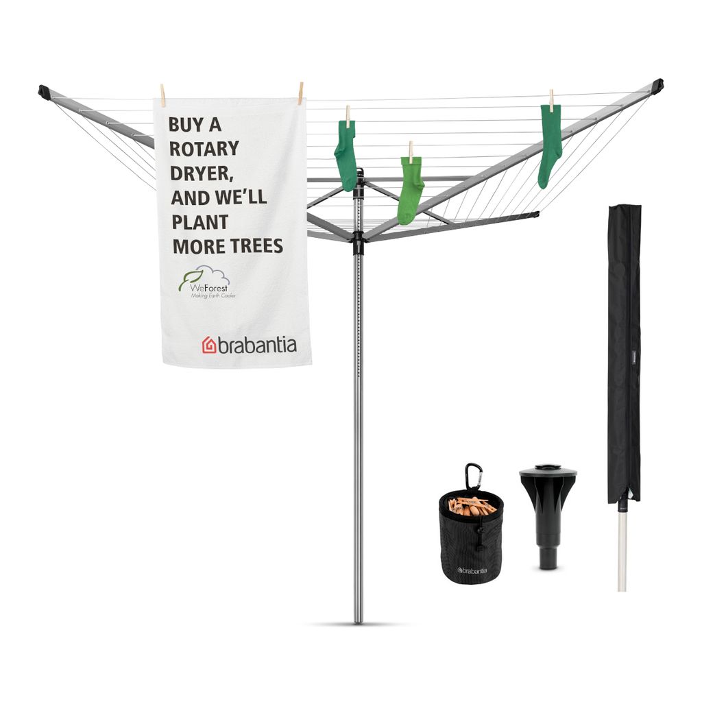 Brabantia 100260, Stojací sušák na prádlo, Stříbrná, 220 Obrázek produktu 