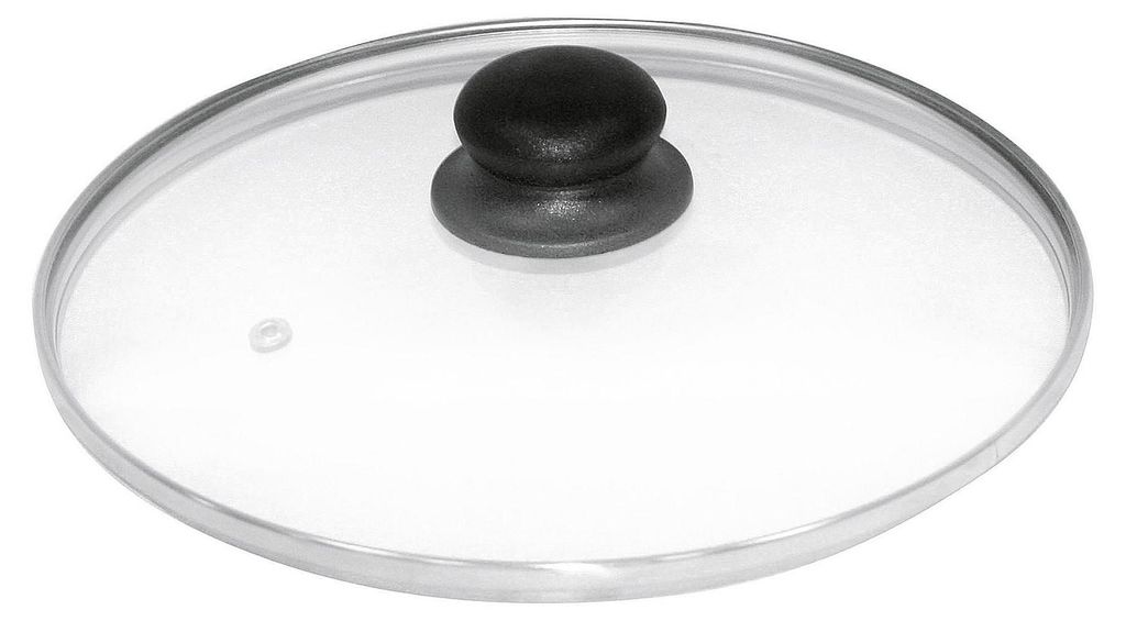 Axentia, Glasdeckel mit Edelstahlrand, 24cm Produktbild 