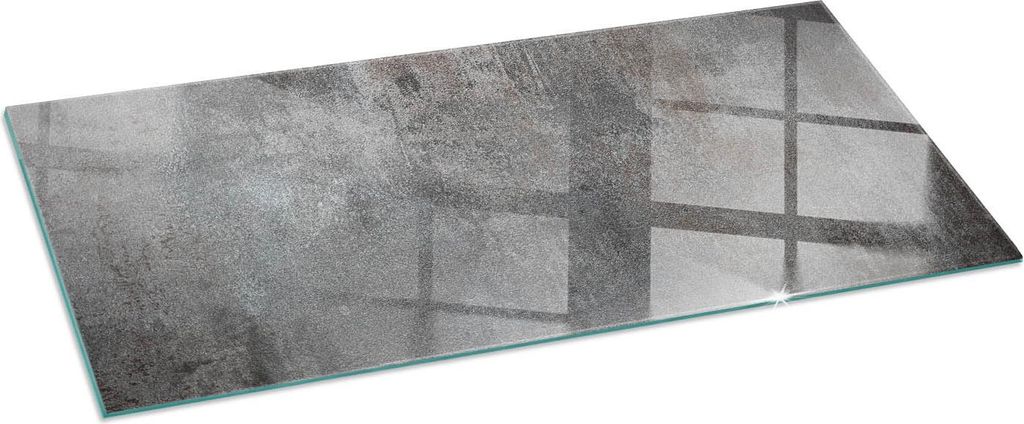 Funkenschutzplatte – Glasbodenplatte für Kaminofen – Kaminunterlage aus Glas – 125x50 cm – Feuerfeste Ofenbodenplatte – Hitzebeständige...