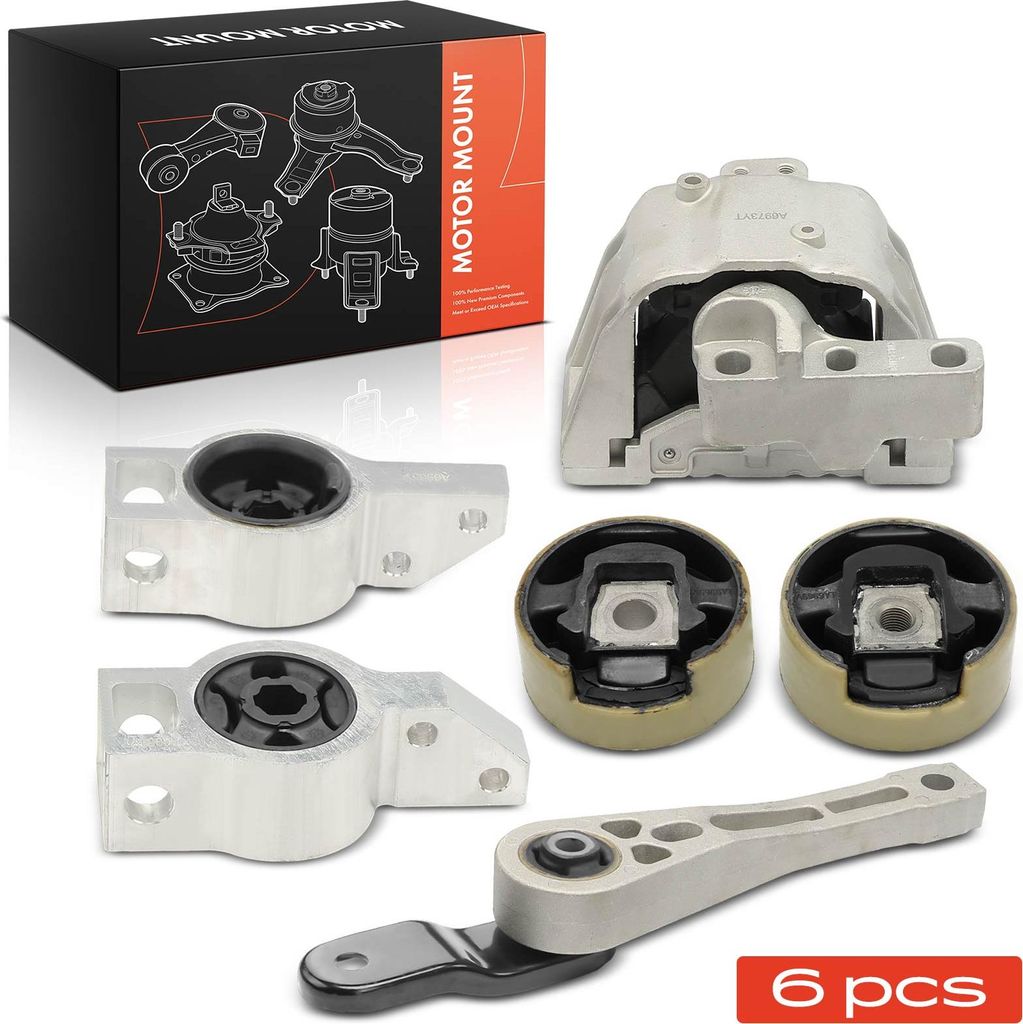 Frankberg 6x Motorlager Vorne und Hinten für Audi A3 8P1 2.0L 2006-2013