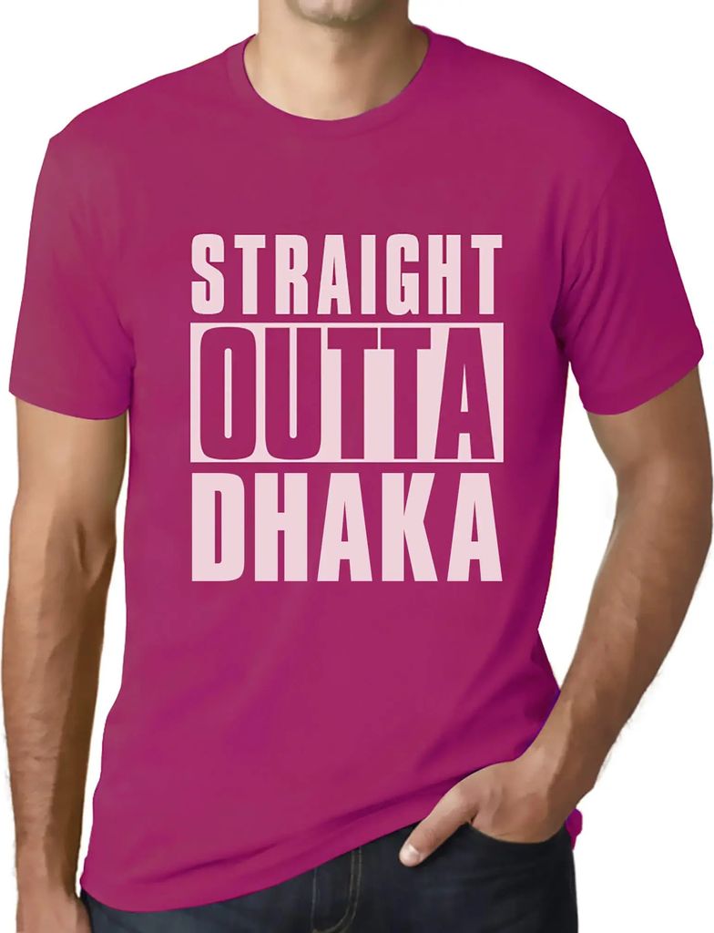 Herren Grafik T-Shirt Direkt aus Dhaka – Straight Outta Dhaka – Öko-Verantwortlich Vintage Jahrgang Kurzarm Lustige Druck Geburtstag Geschenk ...