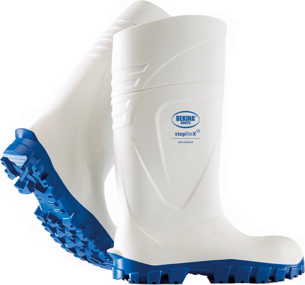 Bekina: Steplite X Solidgrip S4 weiß, Blau Z, Größe 40