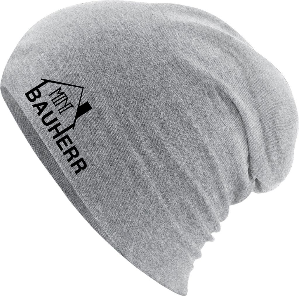 Huuraa Beanie Mini Bauherr Heather Grey One Size Baumwolle Produktbild 