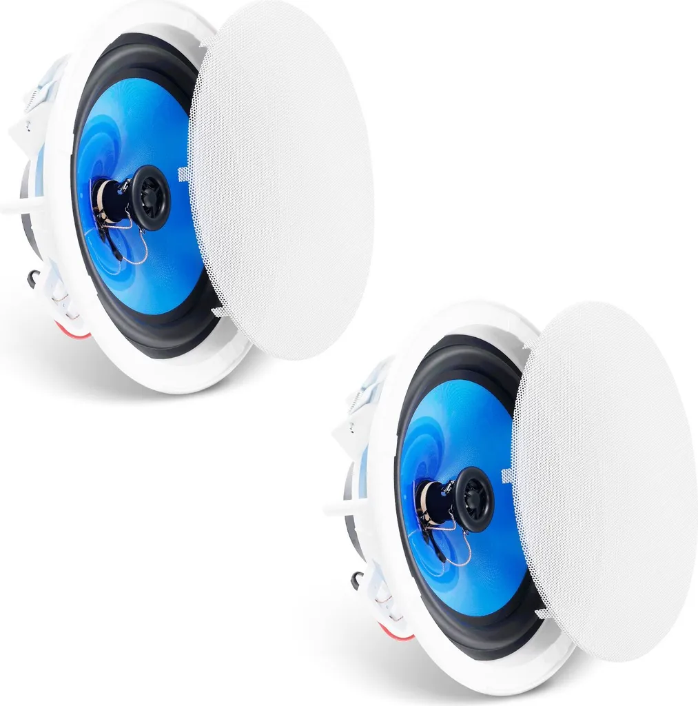 Kit 2 Casse da Soffitto 20cm 50W | Facile Montaggio Incasso Parete