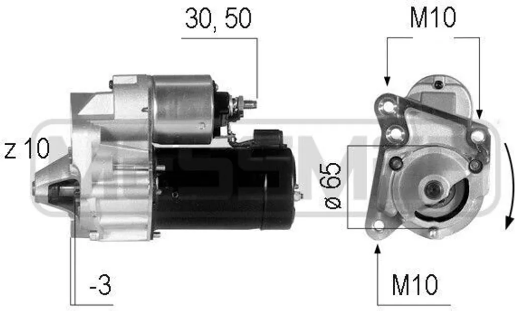 Démarreur moteur pour Renault Kangoo Trafic et Espace III - Neuf ERA