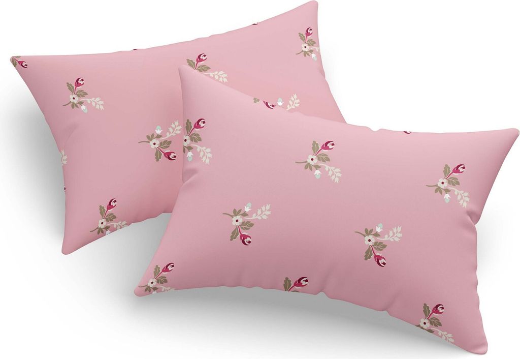 L'Essentiel Linge de Maison, Kissenbezug-Set (2 Stück), Alanur - Pink, 65 % BAUMWOLLE / 35 % POLYESTER, Rosa, 50 x 70 cm
