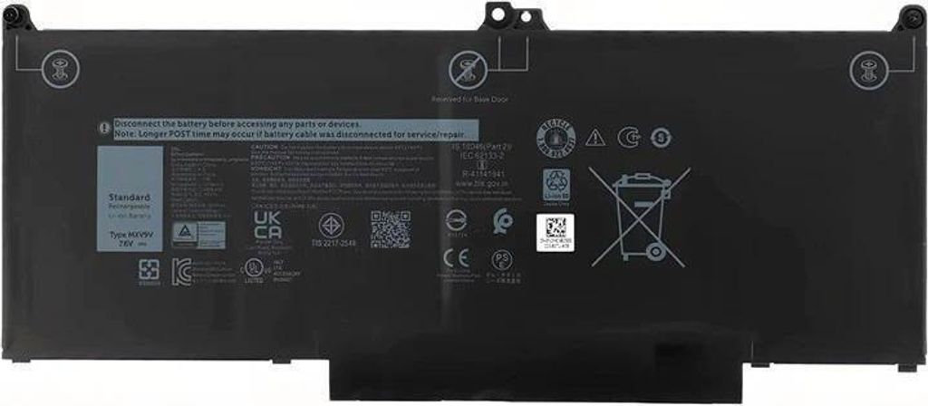 CoreParts Laptop Battery 55Wh Li-Pol 7.6V 7200mAh Black 5VC2M - Batterie - 7.200 mAh (5VC2M-CP)