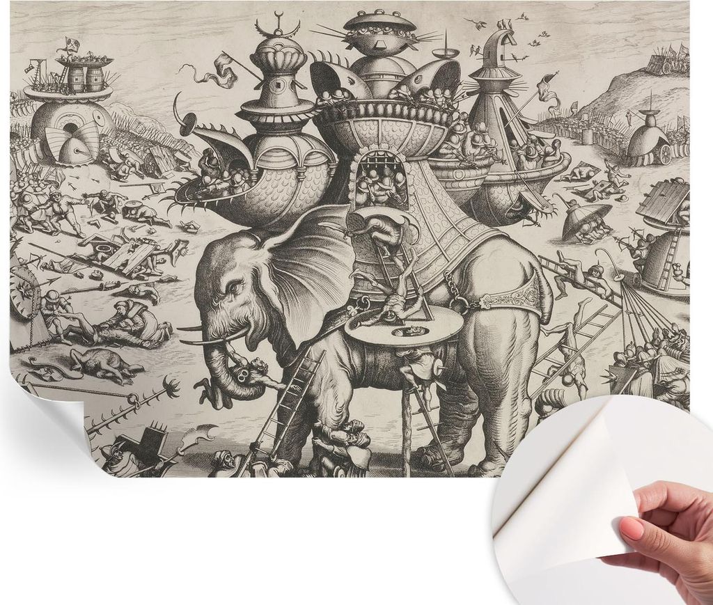 Selbstklebende Wandtapete - Dekorative Tapete für Wohnzimmer - Klebefolie für Wandbilder - Tapetenfolie für Wanddekoration - 208x146 cm - Eine g...