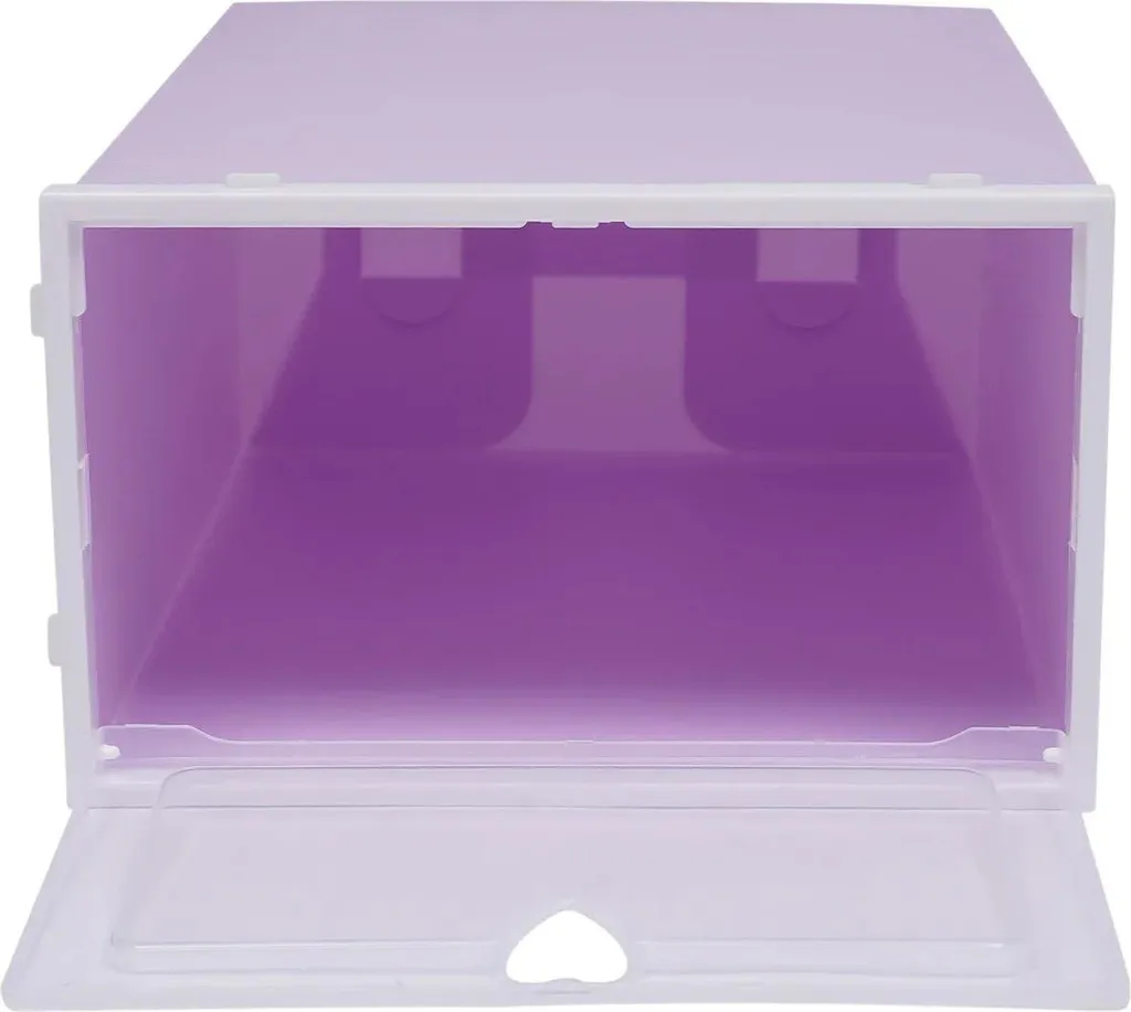 Organisateurs de chaussures pliables et réutilisables - Set de 20 boîtes violettes - 5