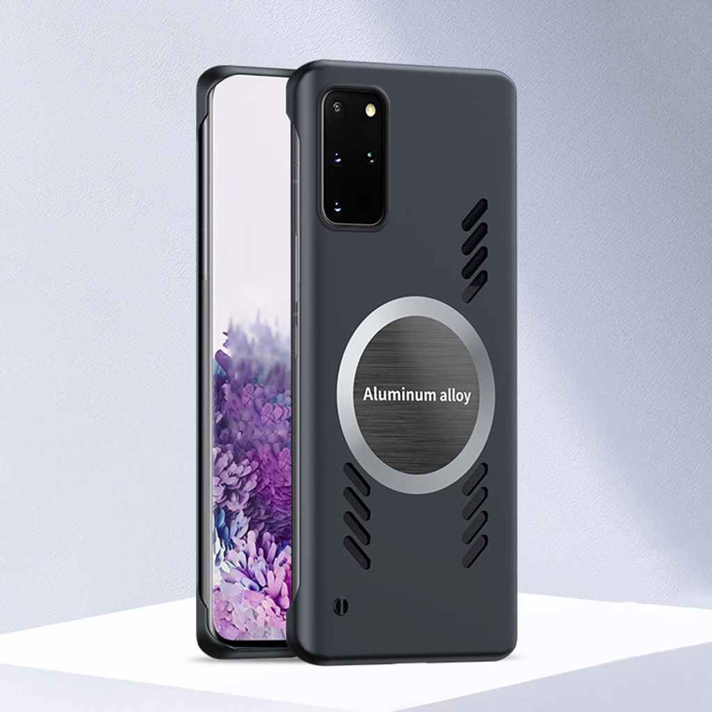 Galaxy S20+ Plus Hülle, Frameless PC Matt Kühlabdeckung Loch Wärmeableitung Schutzhülle für Samsung Galaxy S20 Plus Schwarz