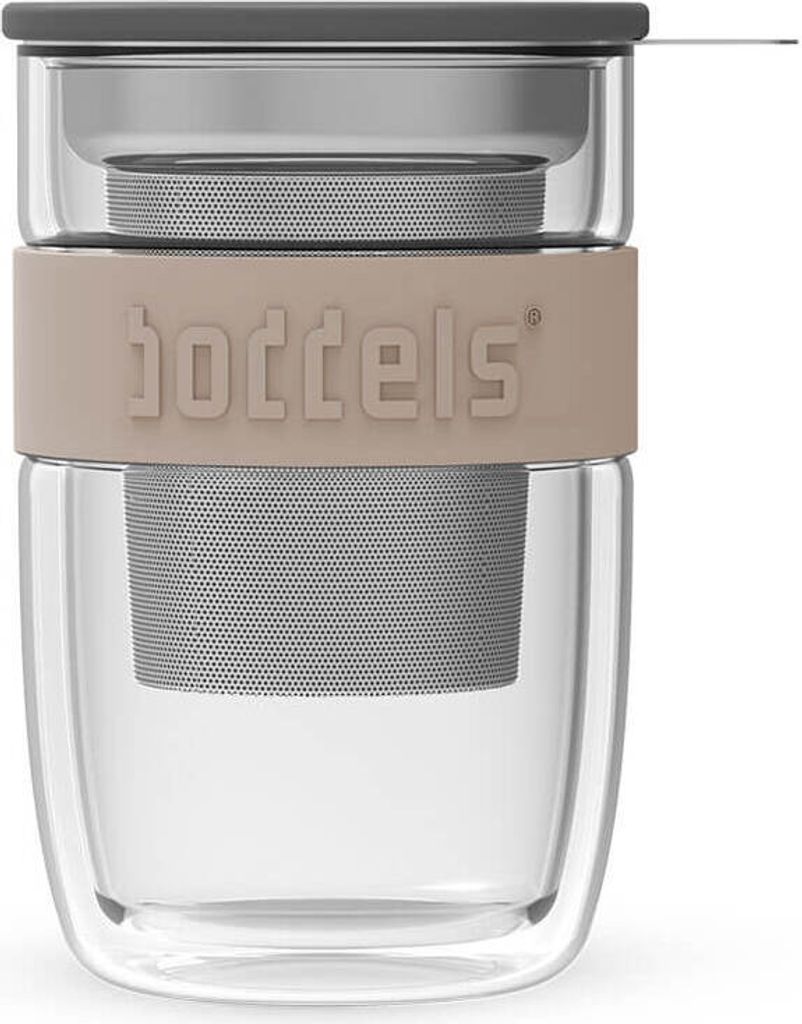 Teeglas, Teetasse, 0,38 L, inkl. Filter und Deckel, Produktbild 