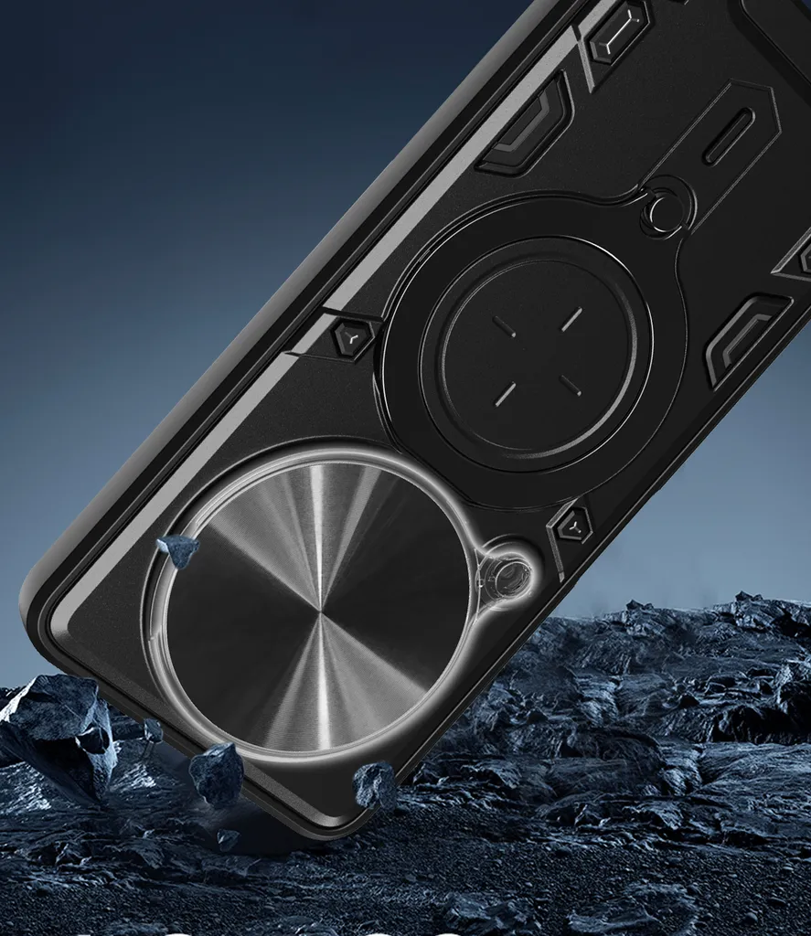 Cover Protettiva Realme 13 Pro Plus / P2 Pro Viola Double Layer + Ring - 8