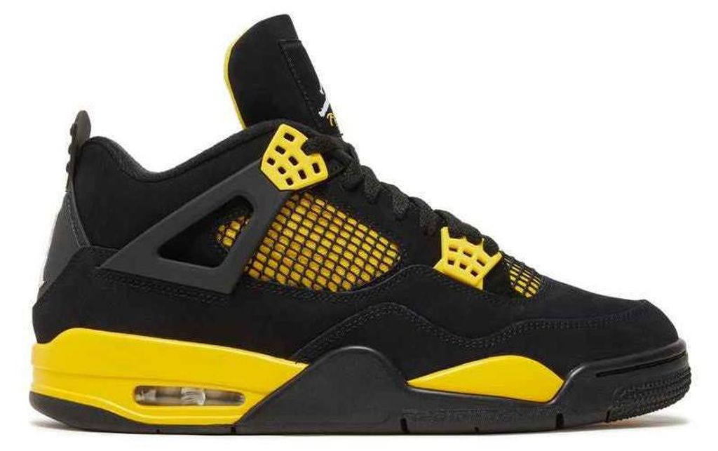 Air Jordan 4 "Thunder", nero / giallo / bianco, DH6927-017, Immagine del prodotto 
