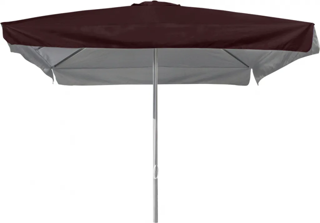 Parasol 3x3 aluminium Marte Brown anti-rouille pour une ombre durable