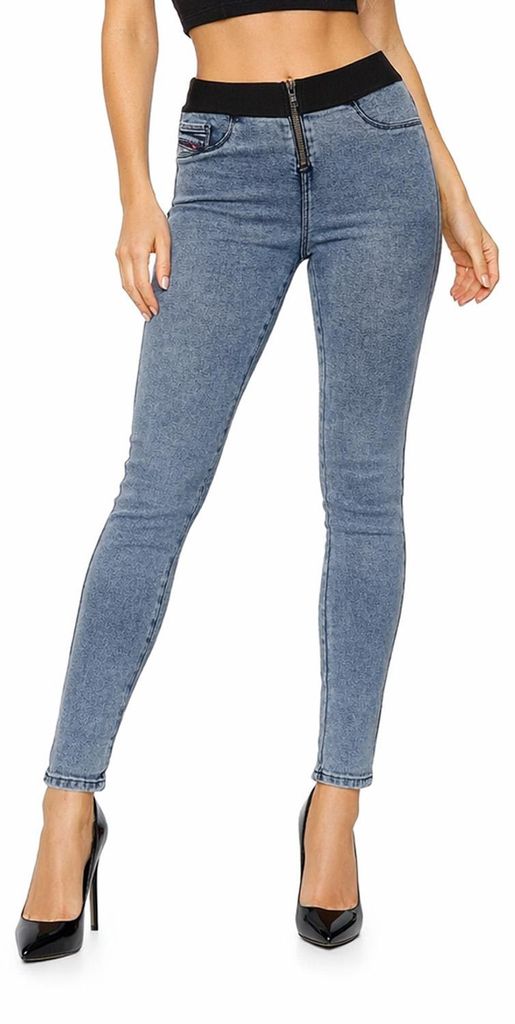 Diesel Debbie 0666I Damen Jeans Hose Jeggings