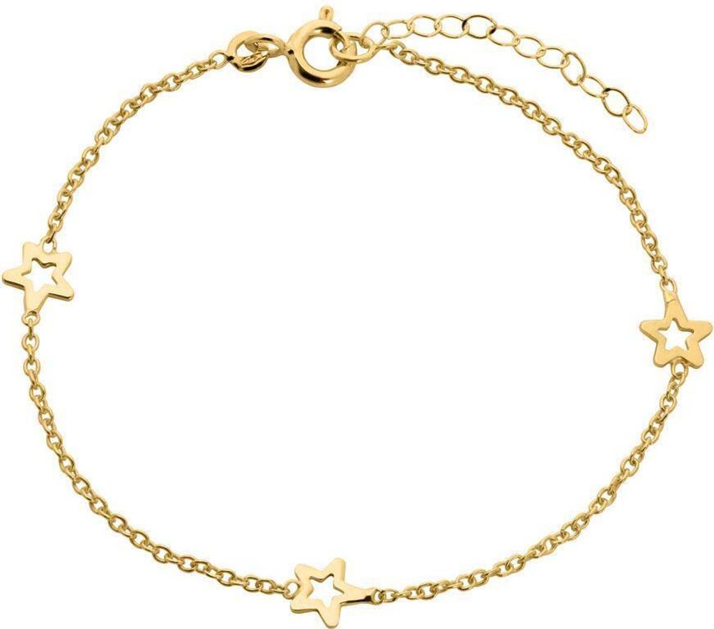 Unique Armband 375er Gold GB0012 verstellbar 1416 cm filigrane Sterne