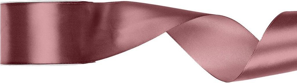 Satinband, dunkles schmutziges Rosa, 50 mm/25 m