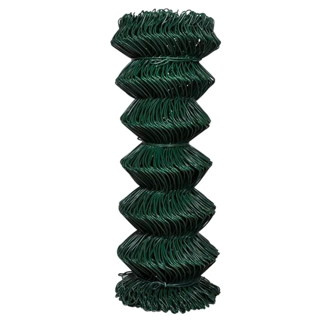 Clôture grillagée pour jardin et enclos 1x15 m vert installation facile - 2