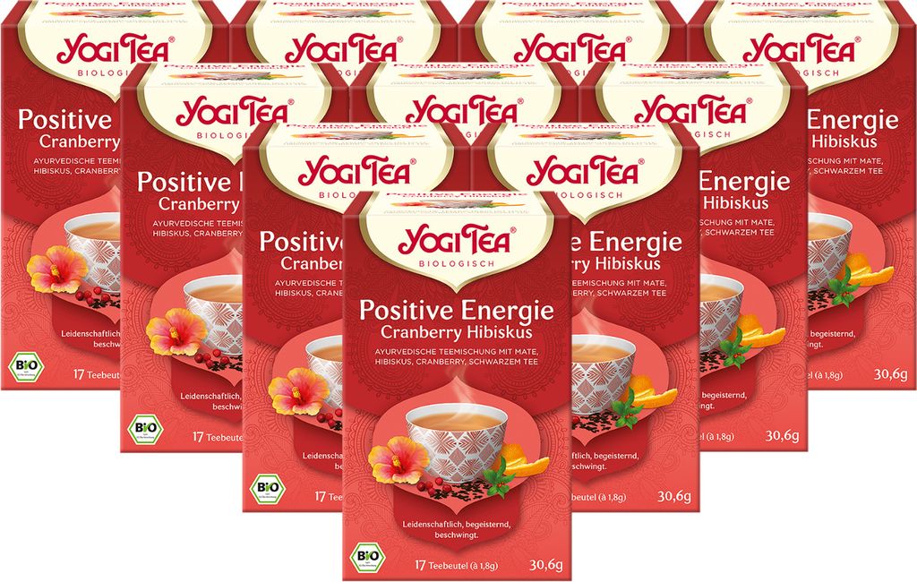 10 x  YOGI TEA Positive Energie | 10 x 30,6g Produktbild 