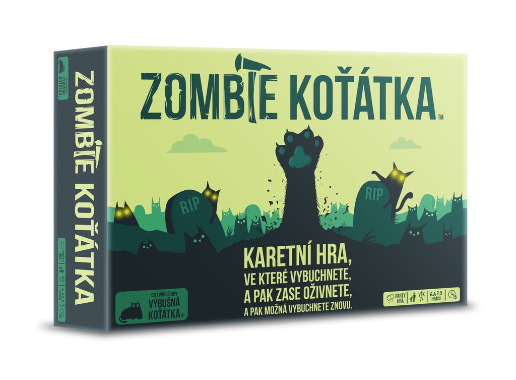 Asmodee Czech Republic Výbušná koťátka: Zombie koťátka Obrázek produktu 