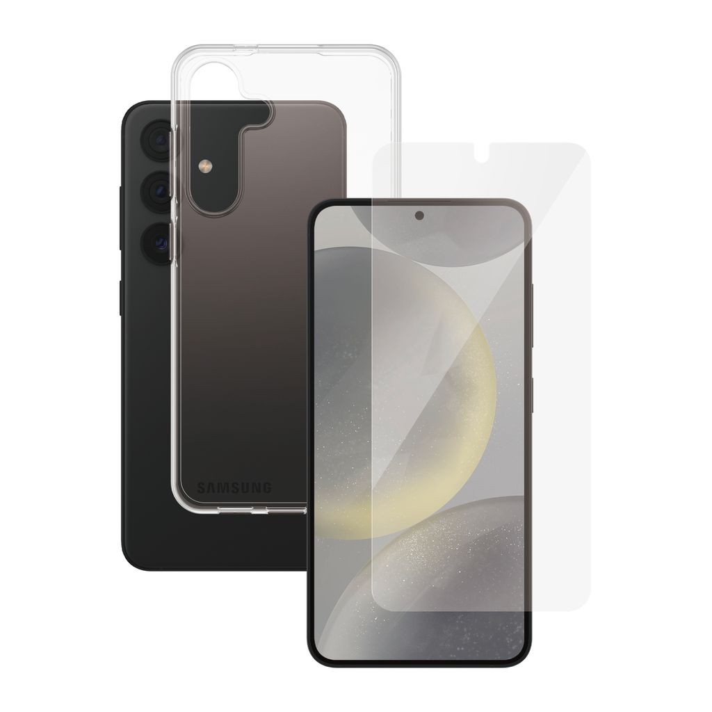 PanzerGlass SAFE. by 2-in-1 Set Samsung Galaxy S24 | BULK, Samsung, Samsung - Galaxy S24, Trockene Anwendung, Kratzresistent, Schockresistent, T...