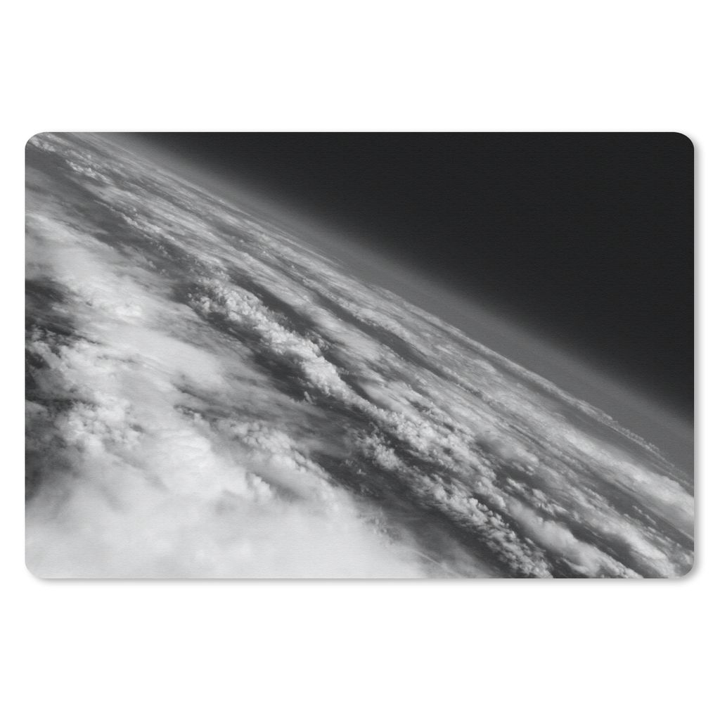 MuchoWow Schreibtischunterlage Erde - Wolken - Planeten 60x40 cm - XXL Mauspad - Großes Mauspad