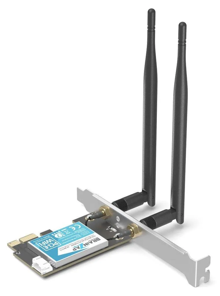 BRAINZAP WiFi 7 BE200 Gaming Card | 8.7Gbps PCIe Bluetooth 5.4